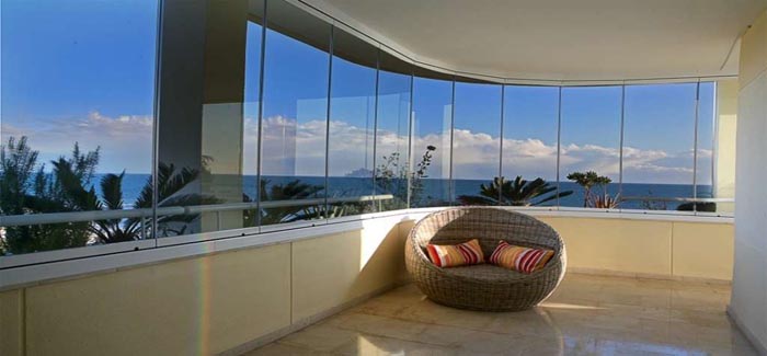 Cortina Cristal Sin Cerramiento